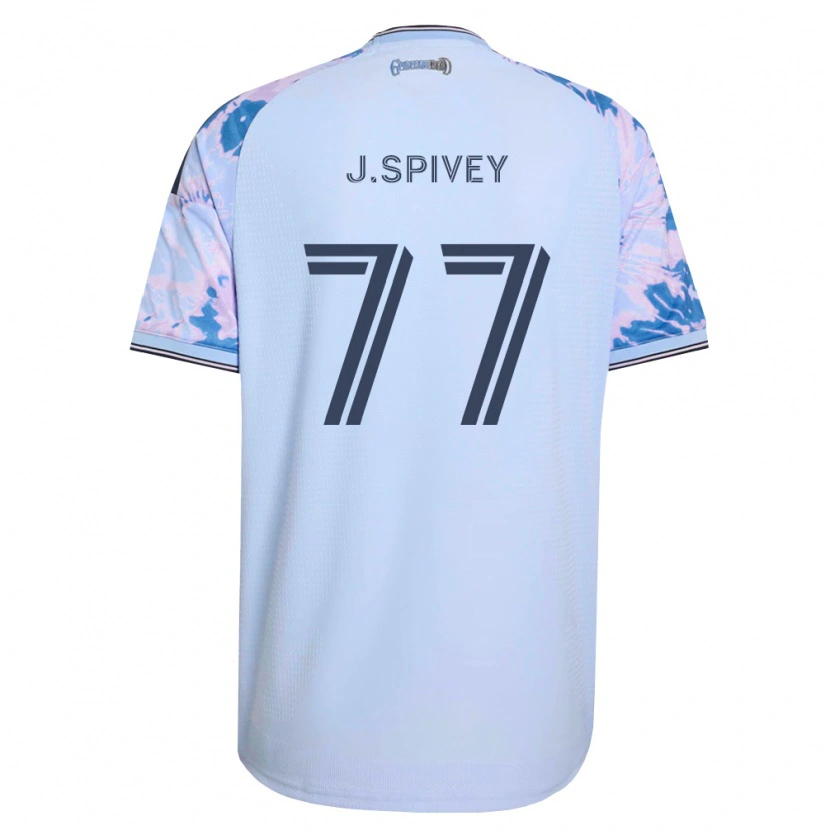 Danxen Pánské Jermaine Spivey #77 Královsky Modrá Bílá Černá Daleko Hráčské Dresy 2026/27 Dres