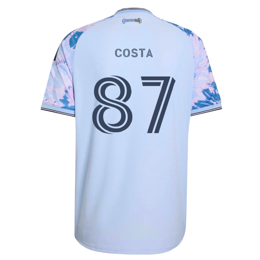 Danxen Pánské Vítor Costa #87 Královsky Modrá Bílá Černá Daleko Hráčské Dresy 2026/27 Dres