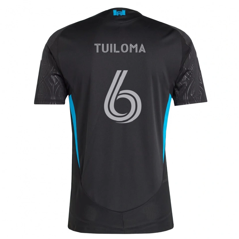 Danxen Pánské Bill Tuiloma #6 Černá Bílá Nebesky Modrá Daleko Hráčské Dresy 2026/27 Dres