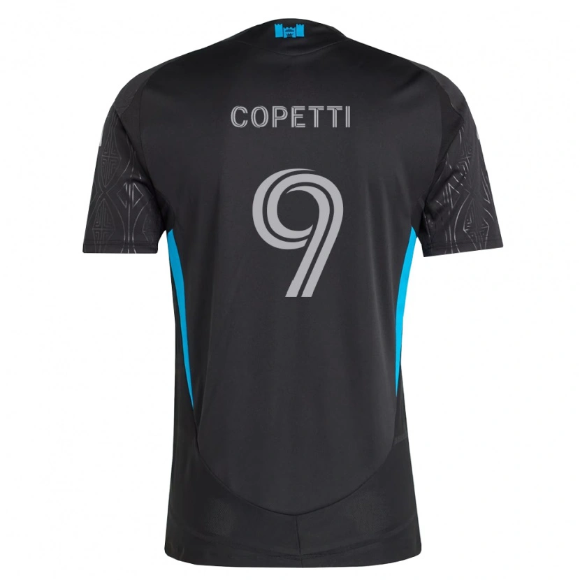 Danxen Pánské Enzo Copetti #9 Černá Bílá Nebesky Modrá Daleko Hráčské Dresy 2026/27 Dres