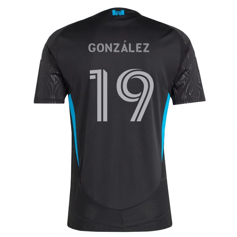 Danxen Pánské Daniel González #19 Černá Bílá Nebesky Modrá Daleko Hráčské Dresy 2026/27 Dres