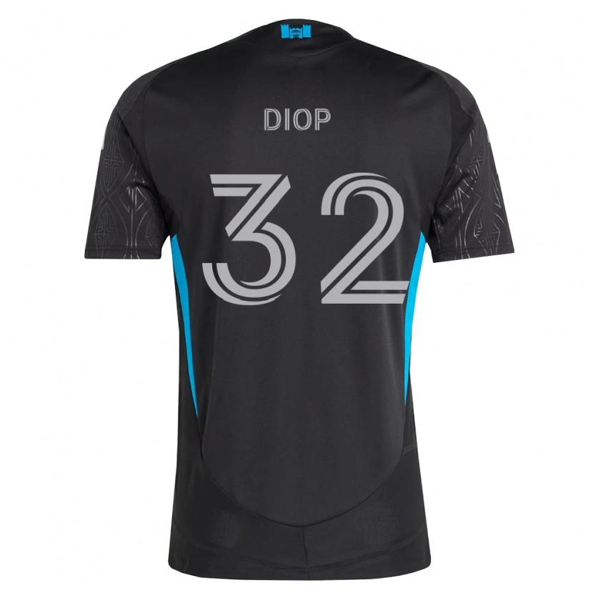 Danxen Pánské Hamady Diop #32 Černá Bílá Nebesky Modrá Daleko Hráčské Dresy 2026/27 Dres