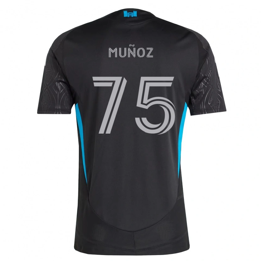 Danxen Pánské Jeremiah Muñoz #75 Černá Bílá Nebesky Modrá Daleko Hráčské Dresy 2026/27 Dres