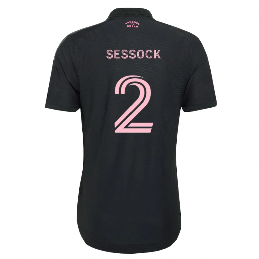Danxen Pánské Nykolas Sessock #2 Růžová Černá Bílá Daleko Hráčské Dresy 2026/27 Dres