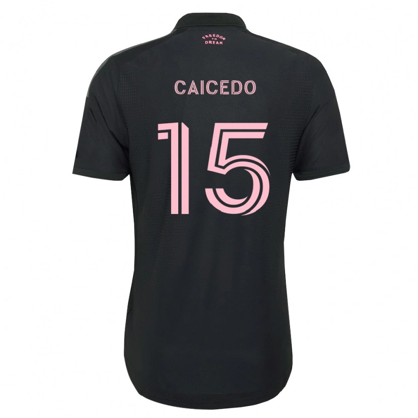 Danxen Pánské Fricio Caicedo #15 Růžová Černá Bílá Daleko Hráčské Dresy 2026/27 Dres