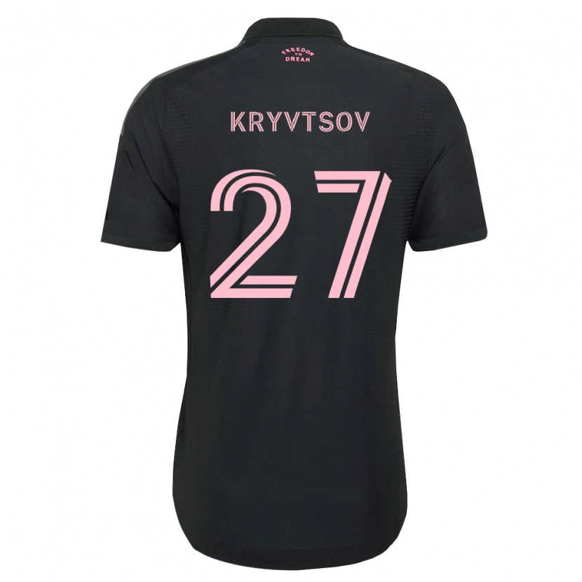Danxen Pánské Sergiy Kryvtsov #27 Růžová Černá Bílá Daleko Hráčské Dresy 2026/27 Dres