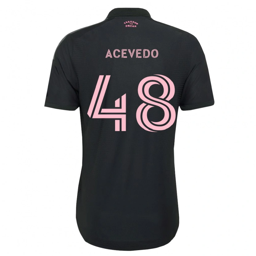 Danxen Pánské Matías Acevedo #48 Růžová Černá Bílá Daleko Hráčské Dresy 2026/27 Dres