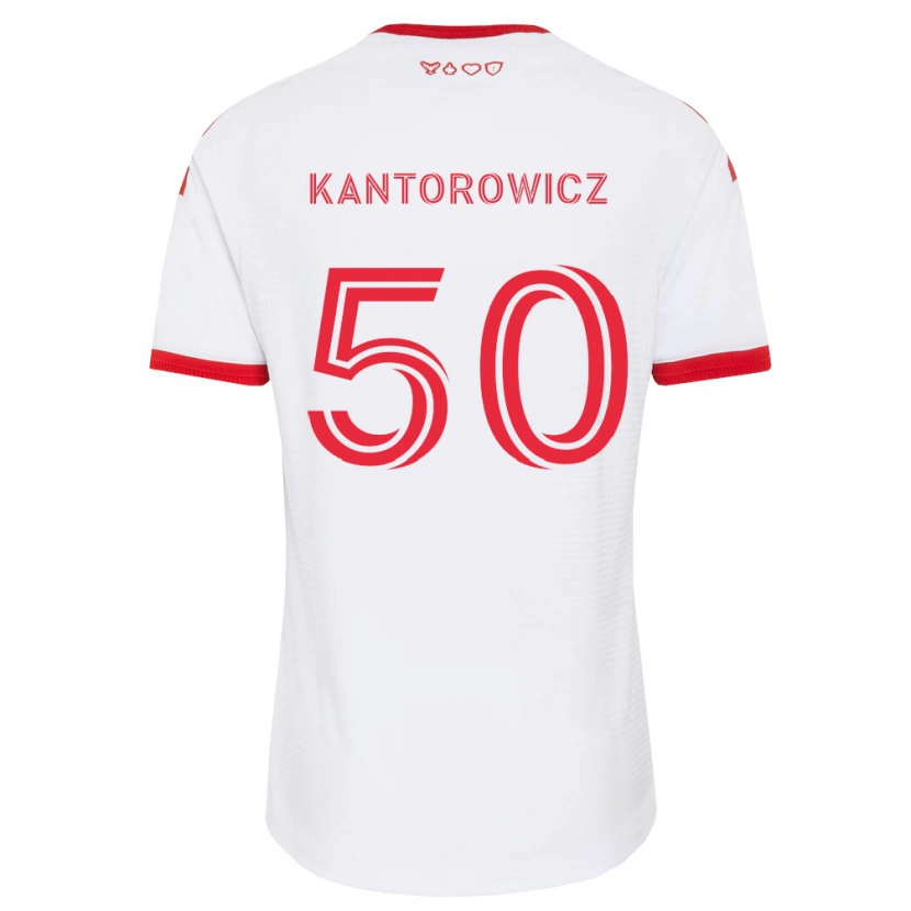 Danxen Pánské Dominic Kantorowicz #50 Bílá Červená Černá Daleko Hráčské Dresy 2026/27 Dres