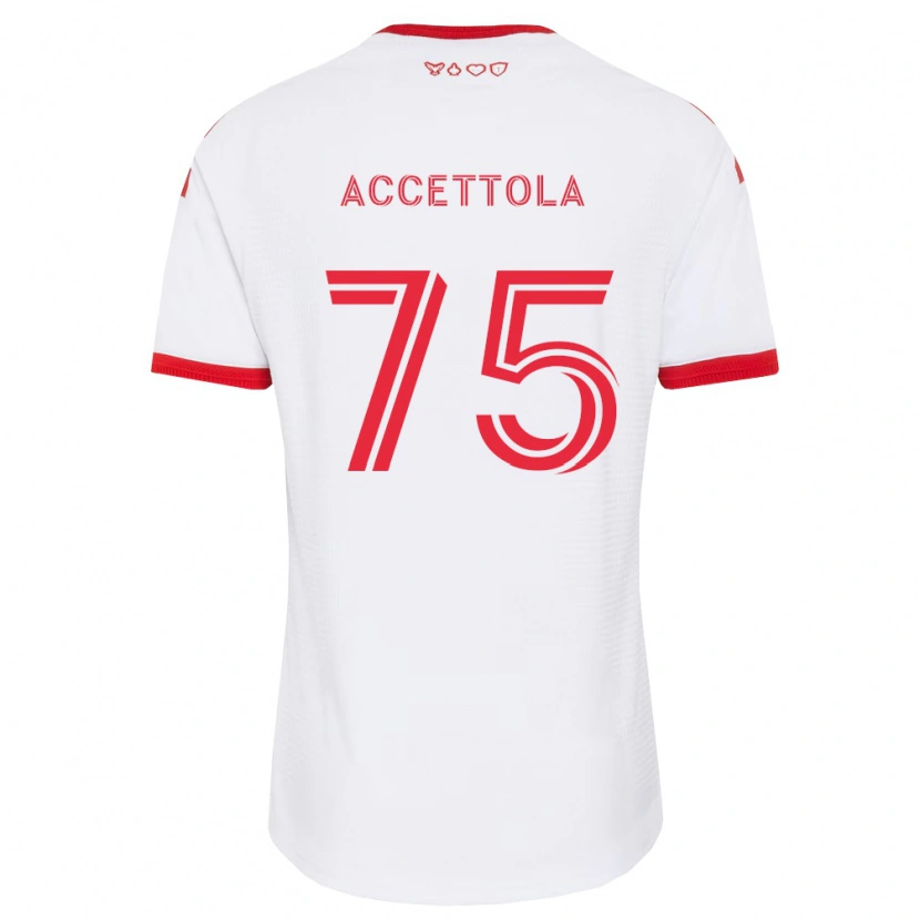 Danxen Pánské Luca Accettola #75 Bílá Červená Černá Daleko Hráčské Dresy 2026/27 Dres