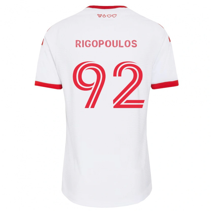 Danxen Pánské Theo Rigopoulos #92 Bílá Červená Černá Daleko Hráčské Dresy 2026/27 Dres