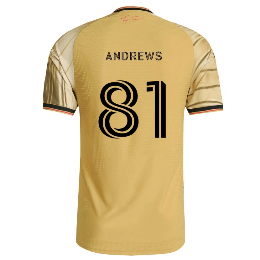 Danxen Pánské Joe Andrews #81 Hnědá Žlutá Černá Daleko Hráčské Dresy 2026/27 Dres