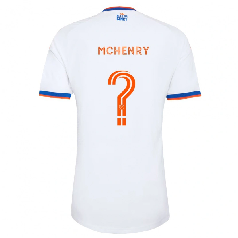 Danxen Pánské Nicholas Mchenry #0 Bílá Tmavě Modrá Oranžová Daleko Hráčské Dresy 2026/27 Dres
