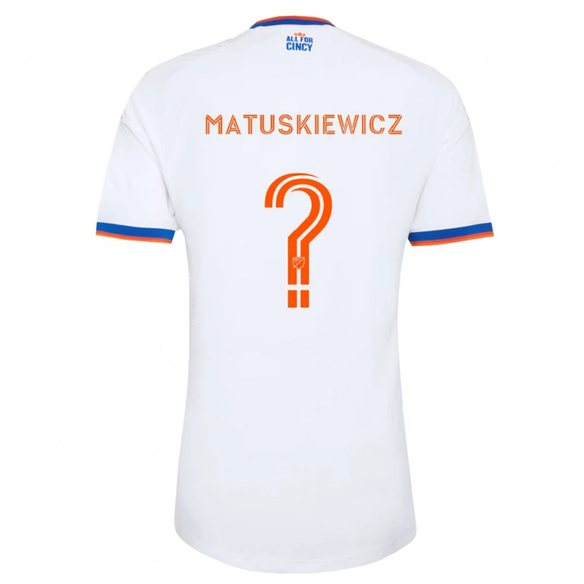 Danxen Pánské Lincoln Matuskiewicz #0 Bílá Tmavě Modrá Oranžová Daleko Hráčské Dresy 2026/27 Dres