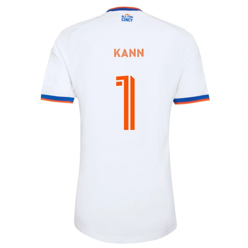 Danxen Pánské Alec Kann #1 Bílá Tmavě Modrá Oranžová Daleko Hráčské Dresy 2026/27 Dres