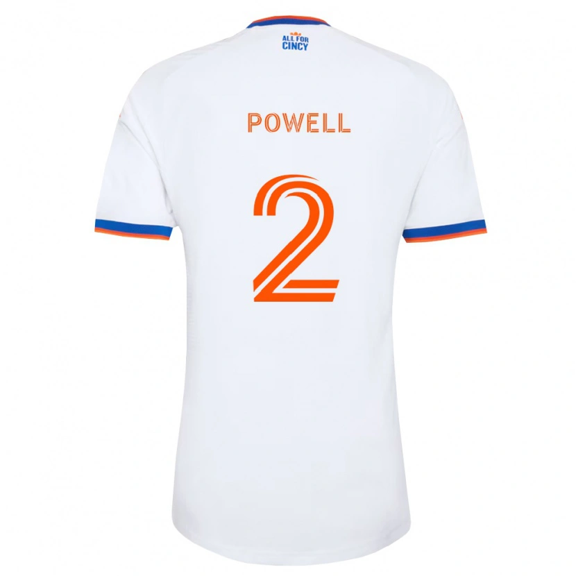 Danxen Pánské Alvas Powell #2 Bílá Tmavě Modrá Oranžová Daleko Hráčské Dresy 2026/27 Dres