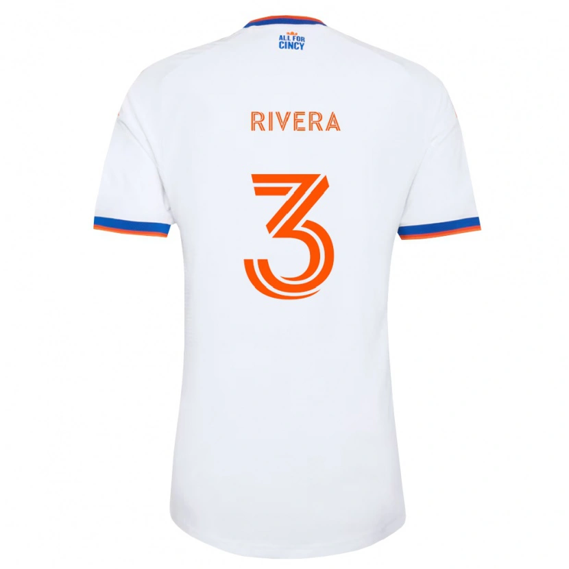 Danxen Pánské Nicholas Rivera #3 Bílá Tmavě Modrá Oranžová Daleko Hráčské Dresy 2026/27 Dres