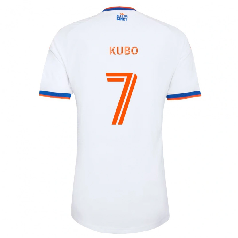 Danxen Pánské Yuya Kubo #7 Bílá Tmavě Modrá Oranžová Daleko Hráčské Dresy 2026/27 Dres