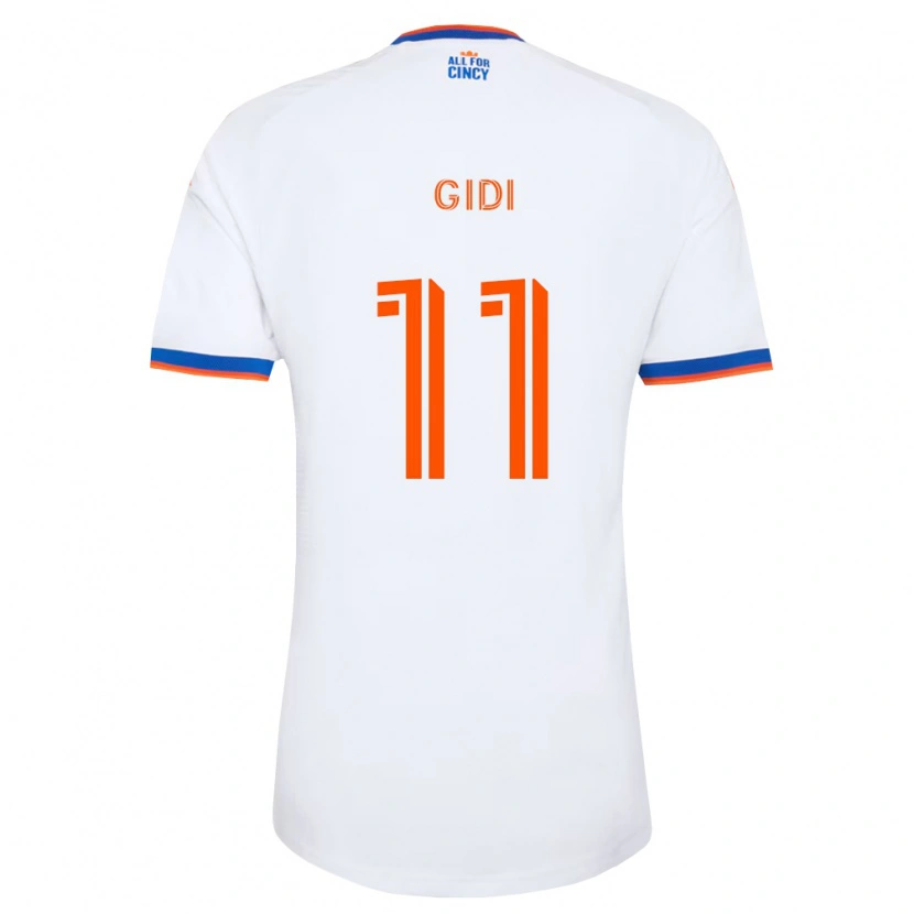 Danxen Pánské Samuel Gidi #11 Bílá Tmavě Modrá Oranžová Daleko Hráčské Dresy 2026/27 Dres