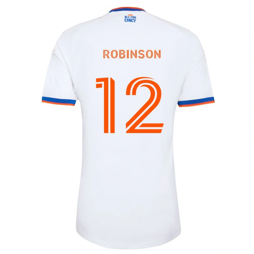 Danxen Pánské Miles Robinson #12 Bílá Tmavě Modrá Oranžová Daleko Hráčské Dresy 2026/27 Dres