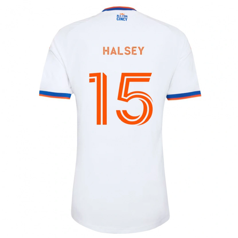 Danxen Pánské Bret Halsey #15 Bílá Tmavě Modrá Oranžová Daleko Hráčské Dresy 2026/27 Dres