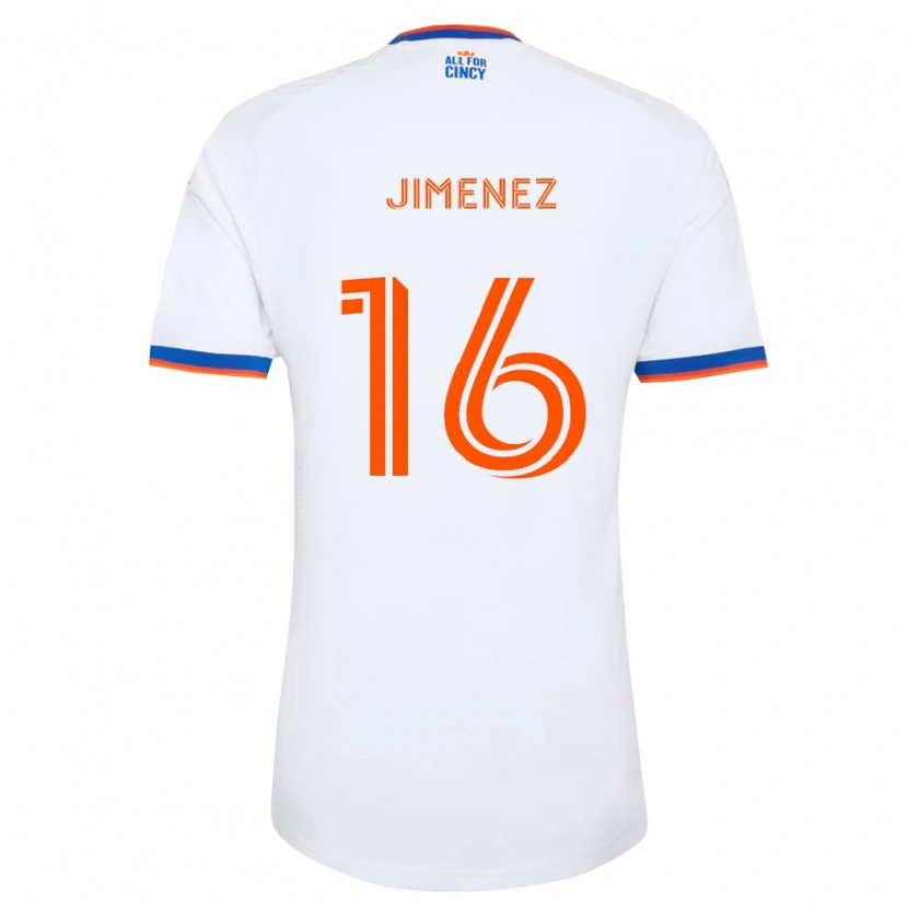 Danxen Pánské Joshua Jimenez #16 Bílá Tmavě Modrá Oranžová Daleko Hráčské Dresy 2026/27 Dres