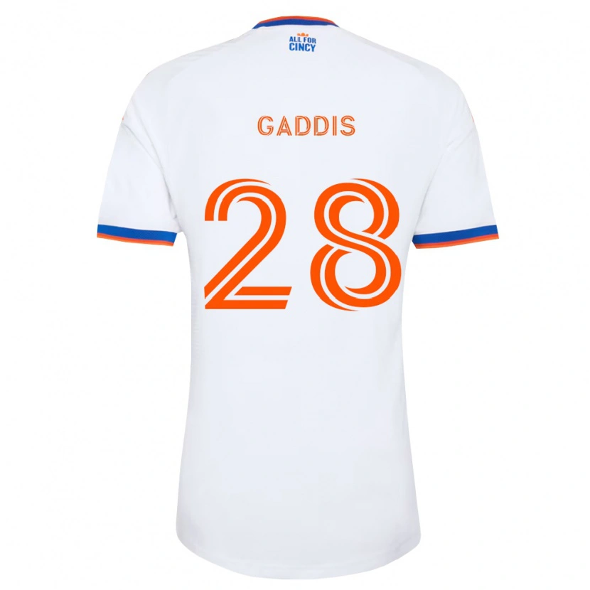 Danxen Pánské Raymon Gaddis #28 Bílá Tmavě Modrá Oranžová Daleko Hráčské Dresy 2026/27 Dres