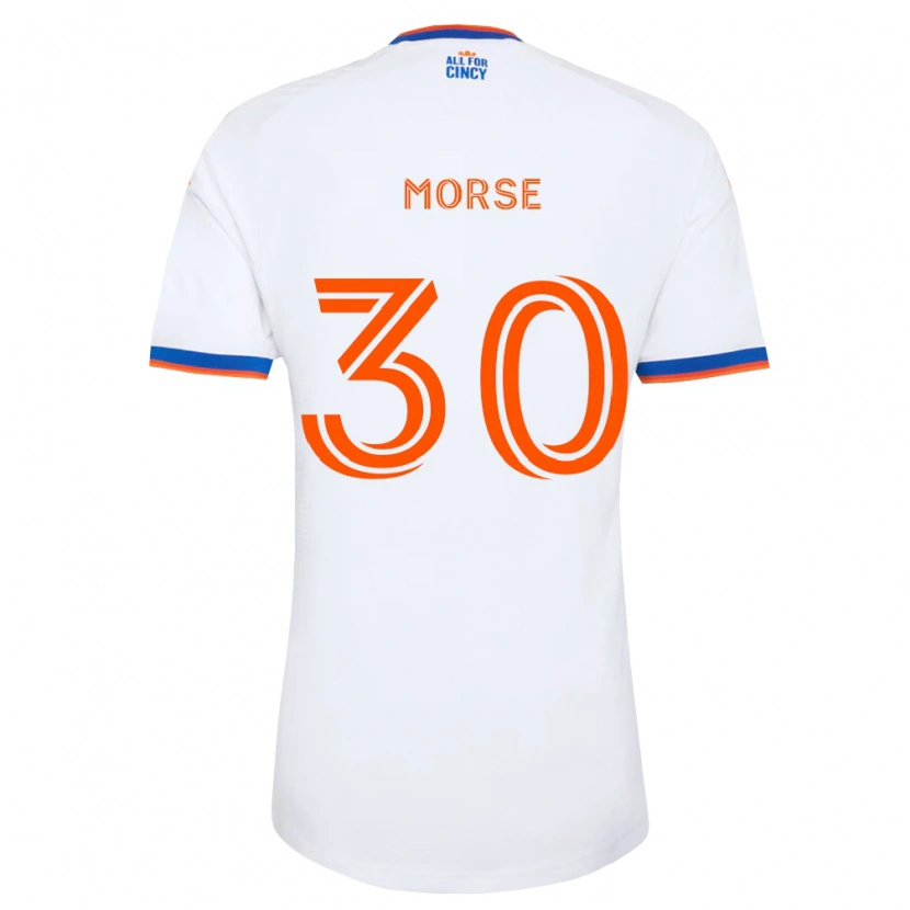 Danxen Pánské Hunter Morse #30 Bílá Tmavě Modrá Oranžová Daleko Hráčské Dresy 2026/27 Dres