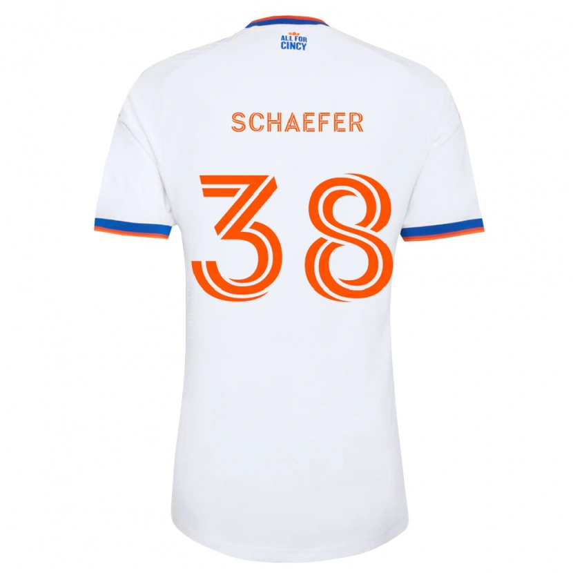 Danxen Pánské Brian Schaefer #38 Bílá Tmavě Modrá Oranžová Daleko Hráčské Dresy 2026/27 Dres