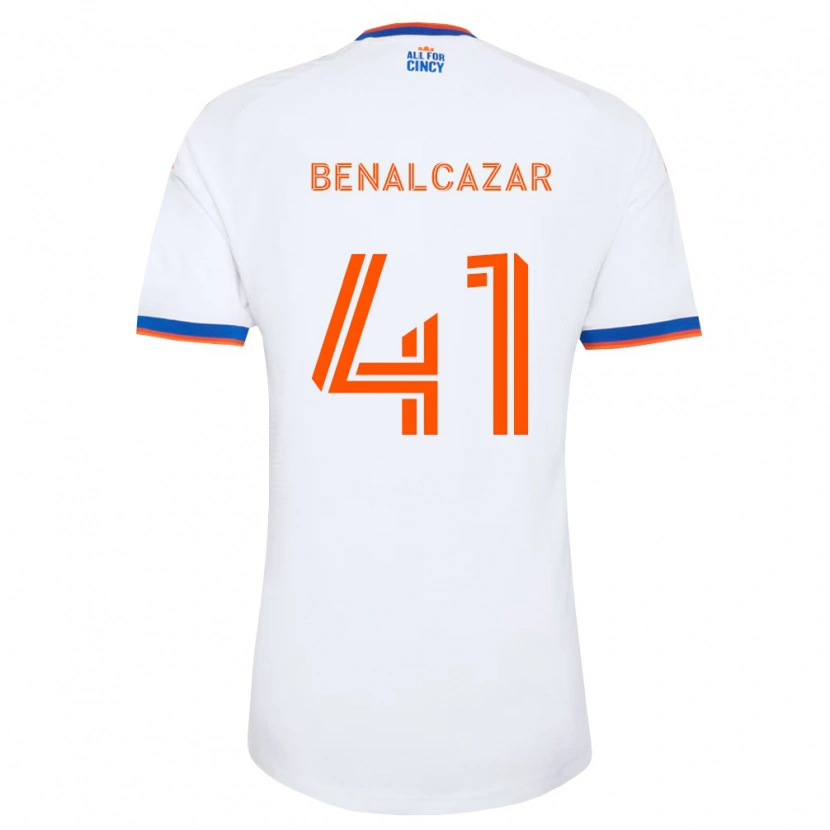 Danxen Pánské Nico Benalcázar #41 Bílá Tmavě Modrá Oranžová Daleko Hráčské Dresy 2026/27 Dres