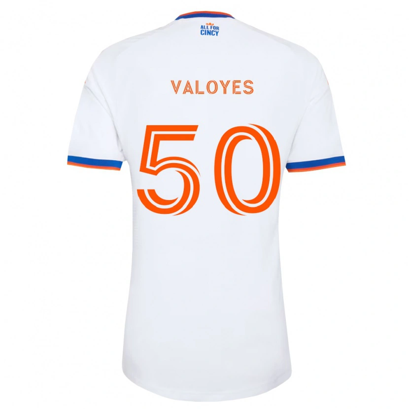 Danxen Pánské Yeiner Valoyes #50 Bílá Tmavě Modrá Oranžová Daleko Hráčské Dresy 2026/27 Dres
