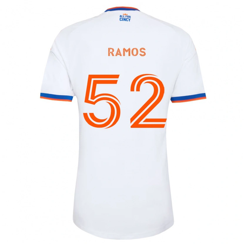 Danxen Pánské Yair Ramos #52 Bílá Tmavě Modrá Oranžová Daleko Hráčské Dresy 2026/27 Dres