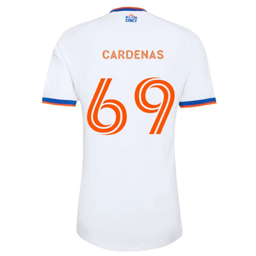 Danxen Pánské Jared Cardenas #69 Bílá Tmavě Modrá Oranžová Daleko Hráčské Dresy 2026/27 Dres
