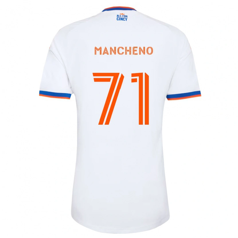 Danxen Pánské Cristian Mancheno #71 Bílá Tmavě Modrá Oranžová Daleko Hráčské Dresy 2026/27 Dres
