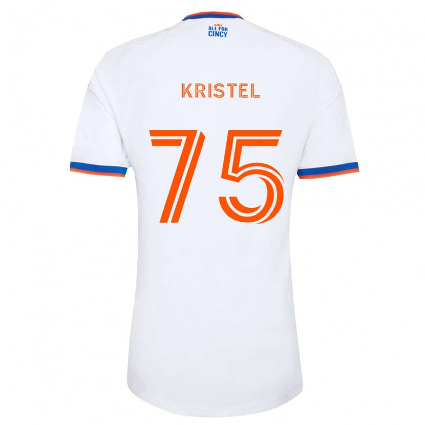 Danxen Pánské Brandon Kristel #75 Bílá Tmavě Modrá Oranžová Daleko Hráčské Dresy 2026/27 Dres