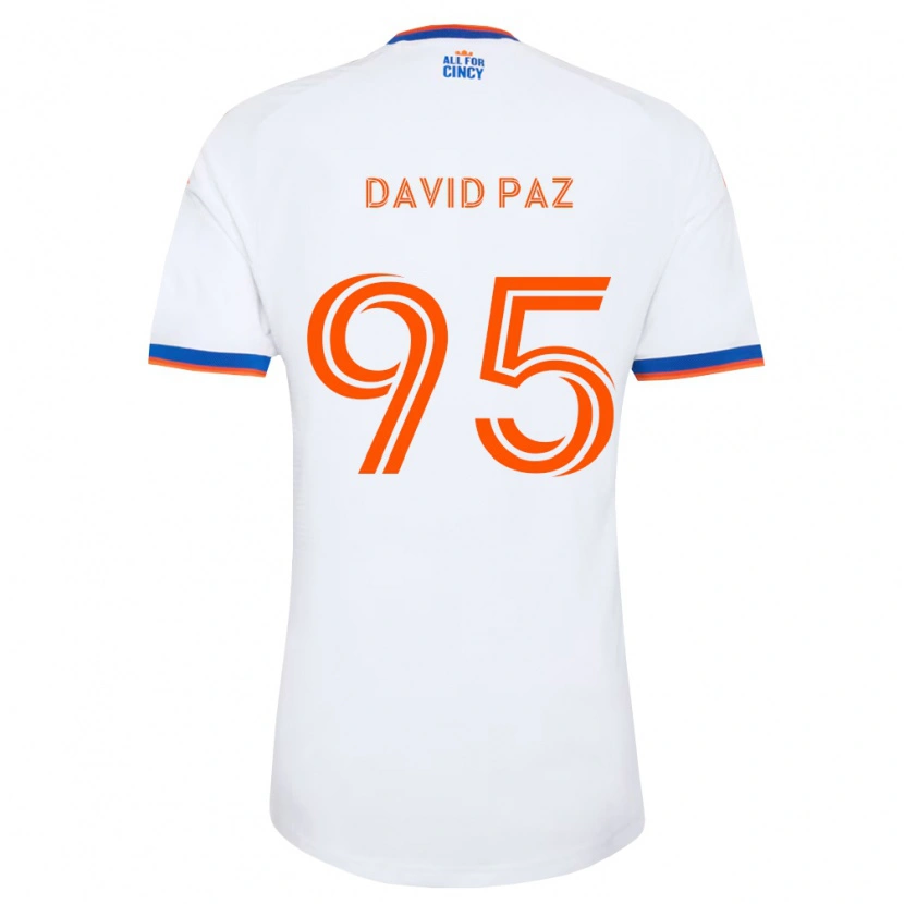 Danxen Pánské David Paz #95 Bílá Tmavě Modrá Oranžová Daleko Hráčské Dresy 2026/27 Dres