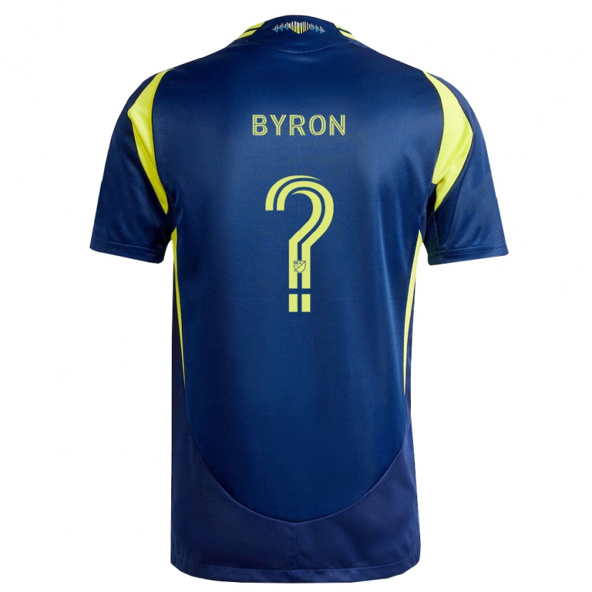 Danxen Pánské Samuel Byron #0 Žlutá Tmavě Modrá Daleko Hráčské Dresy 2026/27 Dres