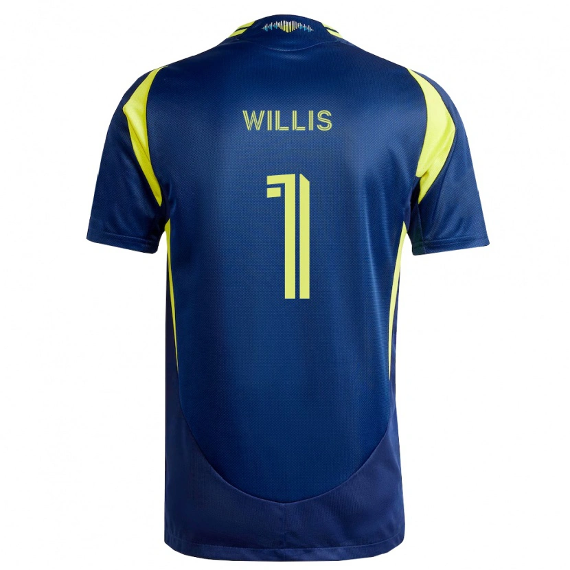 Danxen Pánské Joe Willis #1 Žlutá Tmavě Modrá Daleko Hráčské Dresy 2026/27 Dres