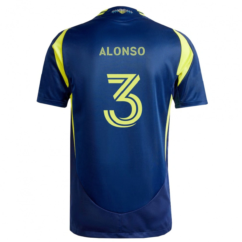 Danxen Pánské Gabriel Alonso #3 Žlutá Tmavě Modrá Daleko Hráčské Dresy 2026/27 Dres