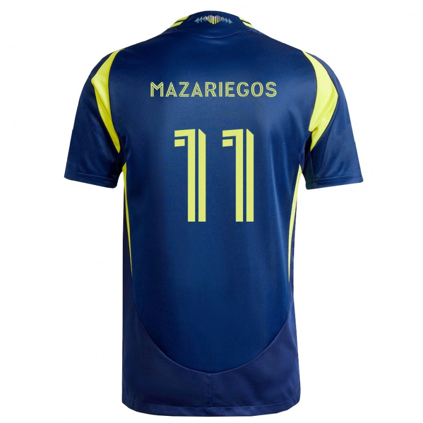 Danxen Pánské Jacob Mazariegos #11 Žlutá Tmavě Modrá Daleko Hráčské Dresy 2026/27 Dres