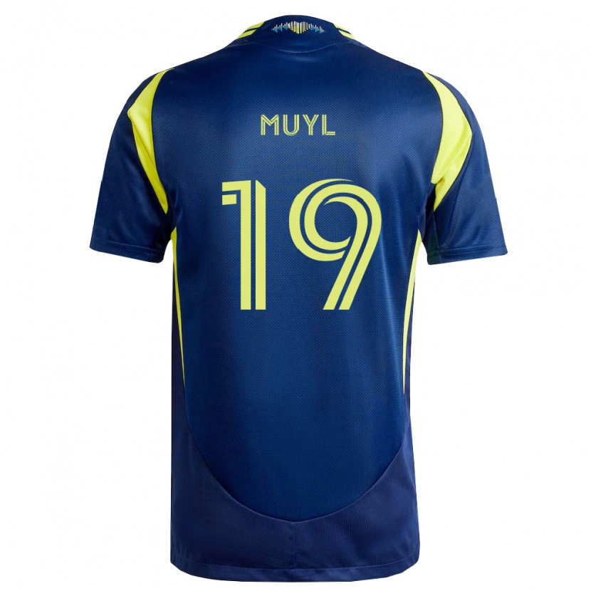 Danxen Pánské Alex Muyl #19 Žlutá Tmavě Modrá Daleko Hráčské Dresy 2026/27 Dres