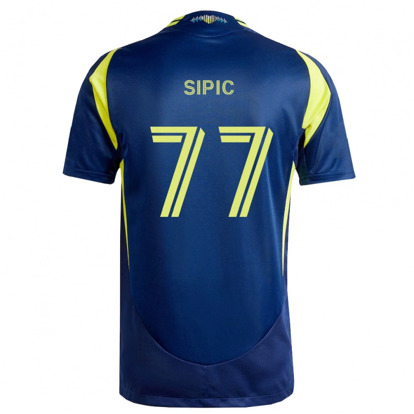 Danxen Pánské Adem Sipić #77 Žlutá Tmavě Modrá Daleko Hráčské Dresy 2026/27 Dres
