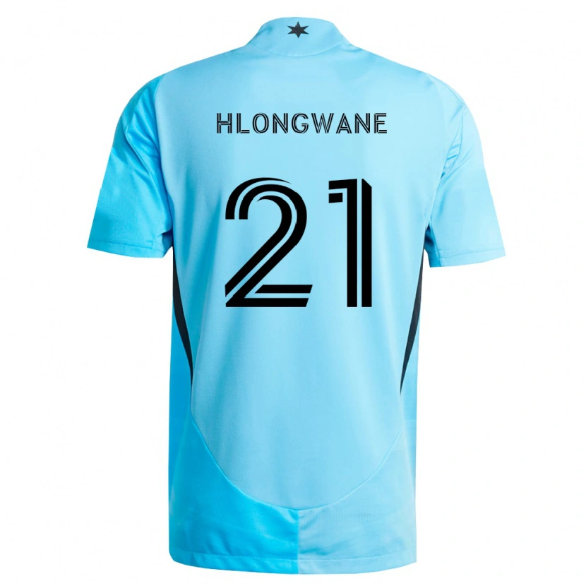 Danxen Pánské Bongokuhle Hlongwane #21 Světle Modrá Černá Daleko Hráčské Dresy 2026/27 Dres