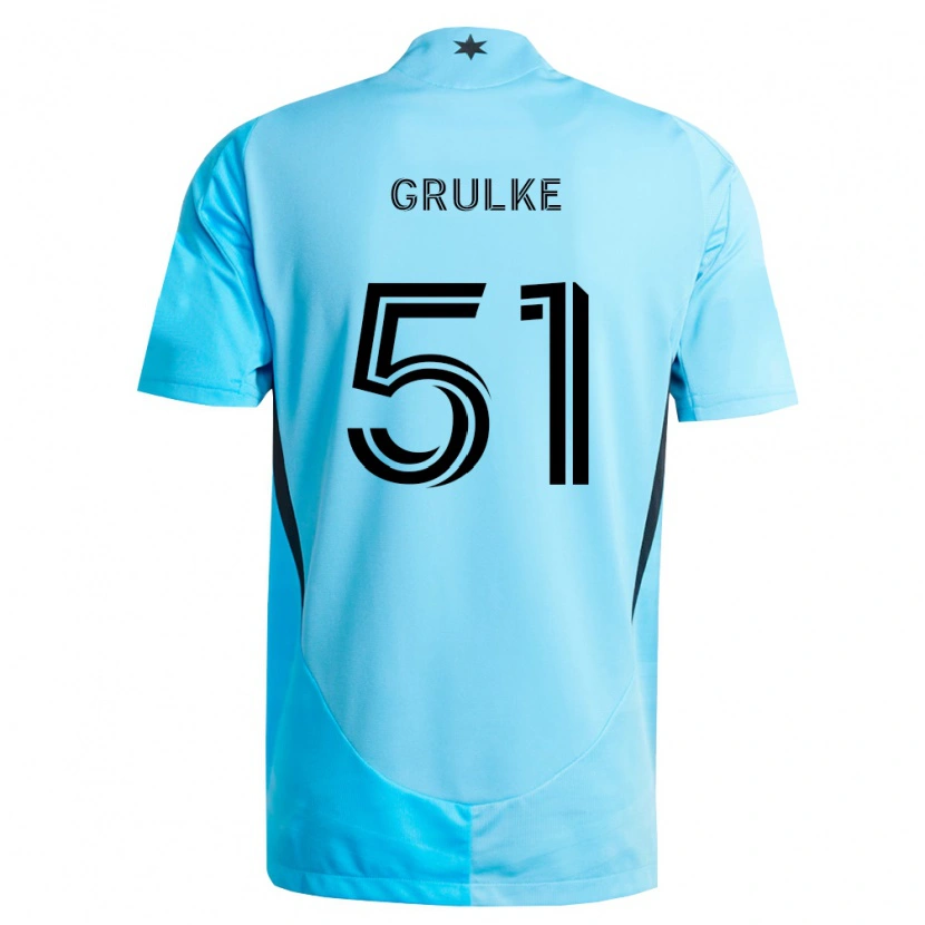 Danxen Pánské Calin Grulke #51 Světle Modrá Černá Daleko Hráčské Dresy 2026/27 Dres