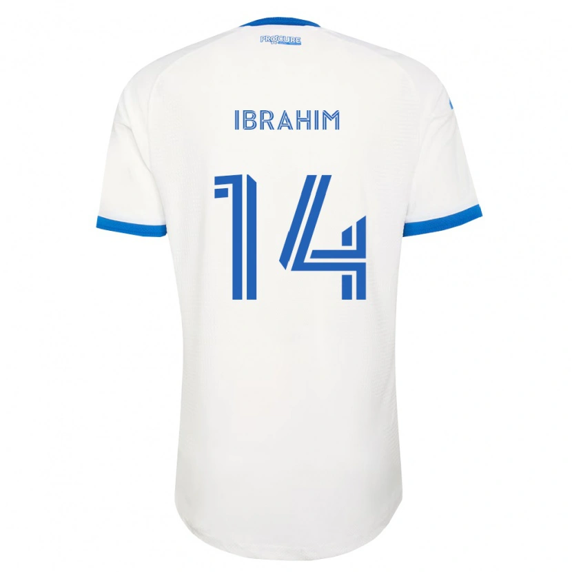 Danxen Pánské Sunusi Ibrahim #14 Nebesky Modrá Bílá Daleko Hráčské Dresy 2026/27 Dres