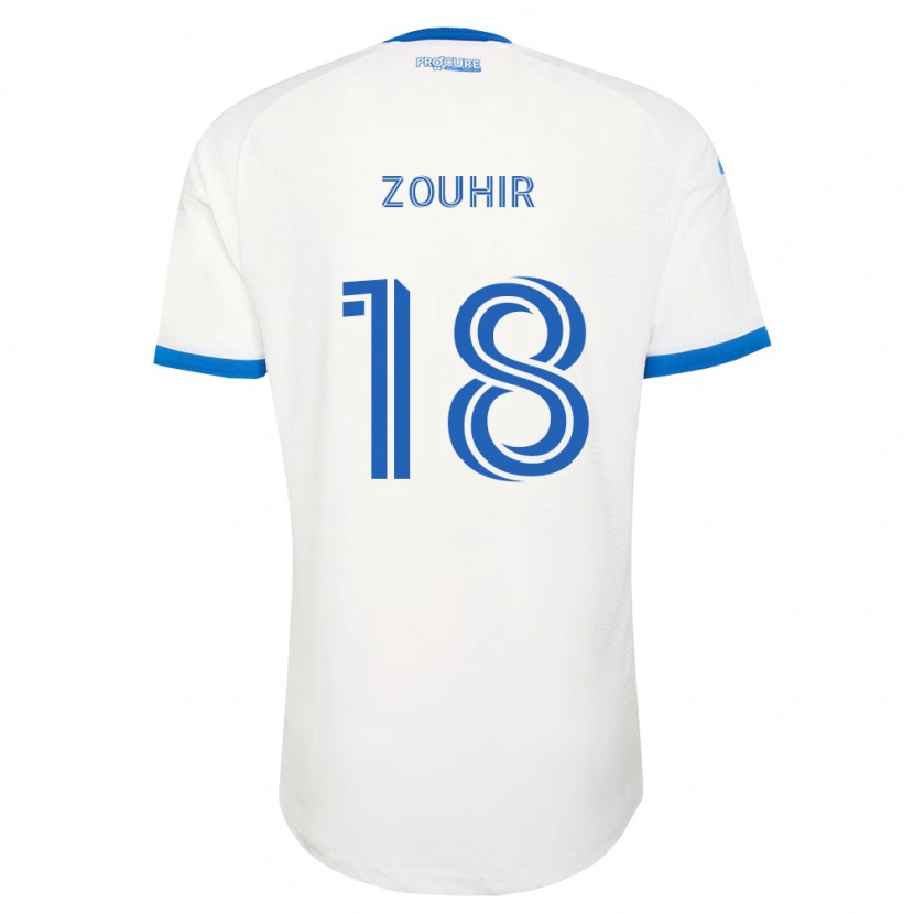 Danxen Pánské Rida Zouhir #18 Nebesky Modrá Bílá Daleko Hráčské Dresy 2026/27 Dres