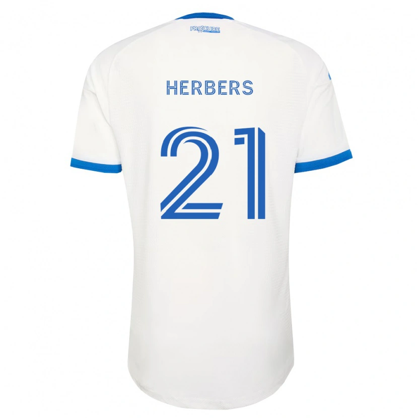 Danxen Pánské Fabian Herbers #21 Nebesky Modrá Bílá Daleko Hráčské Dresy 2026/27 Dres