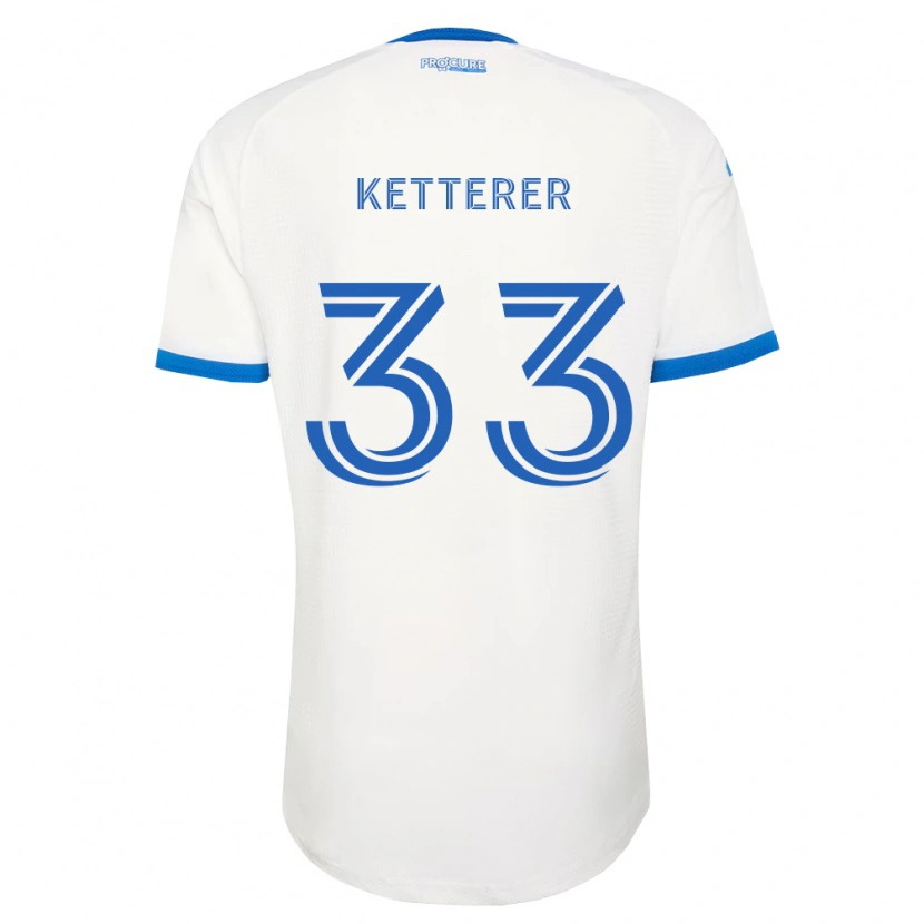 Danxen Pánské Logan Ketterer #33 Nebesky Modrá Bílá Daleko Hráčské Dresy 2026/27 Dres