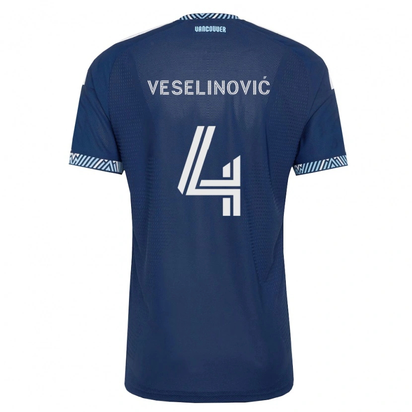 Danxen Pánské Ranko Veselinović #4 Tmavě Modrá Bílá Daleko Hráčské Dresy 2026/27 Dres