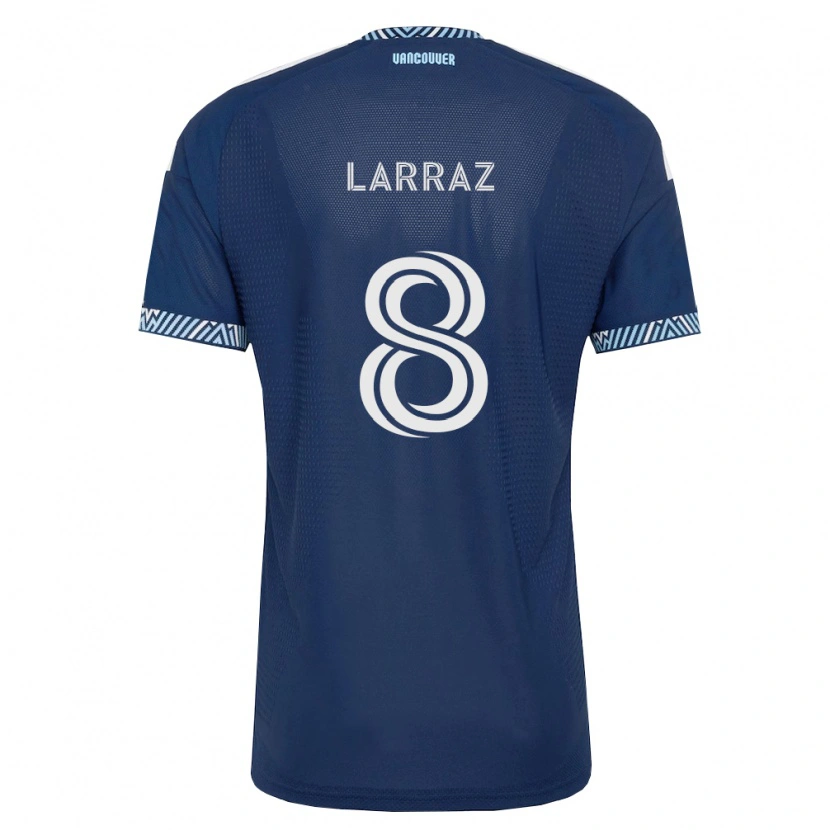 Danxen Pánské Oliver Larraz #8 Tmavě Modrá Bílá Daleko Hráčské Dresy 2026/27 Dres