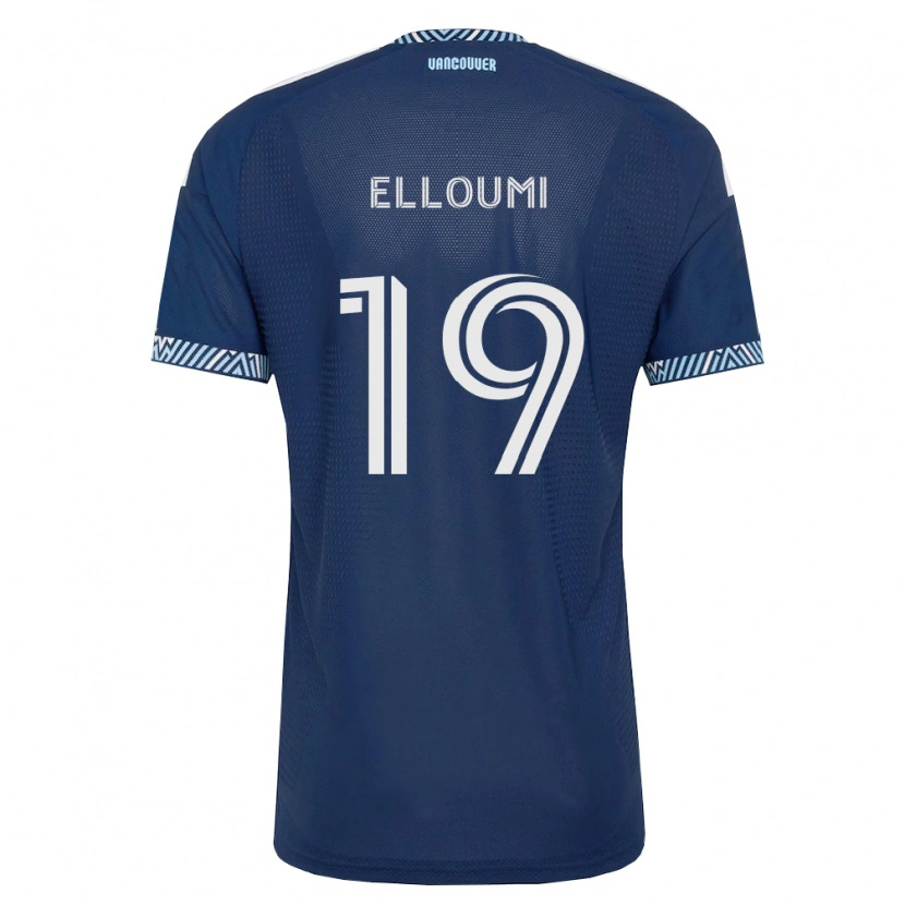 Danxen Pánské Rayan Elloumi #19 Tmavě Modrá Bílá Daleko Hráčské Dresy 2026/27 Dres